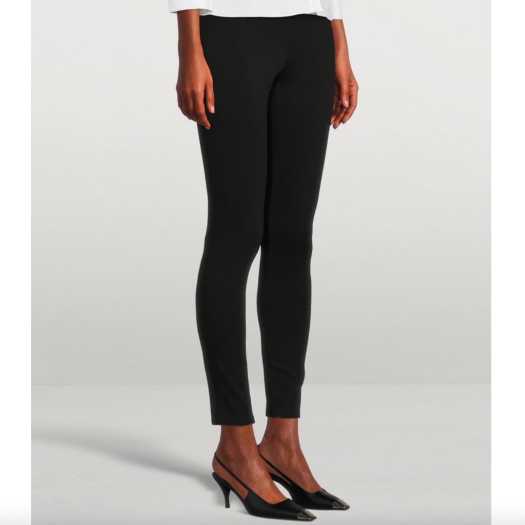 Theory Shawn Ponte Fitted Pants Black